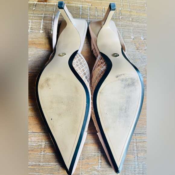 Zara Arima sling back kitten heel pump women’s shoes cream 39 UK/ 8.5 US - Picture 8 of 9